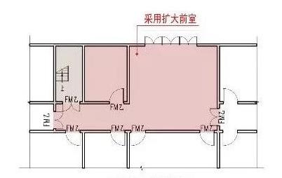 首層超大面積的擴大前室附圖